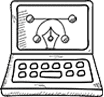 Animated doodle video showcasing Doodle Videos software features, including text-to-speech and unlimited creation options.